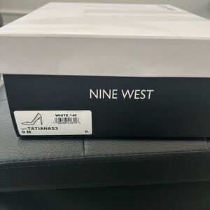Nine West White Tatiana Heels